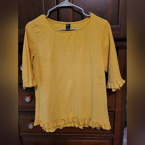Emery Rose Yellow Blouse